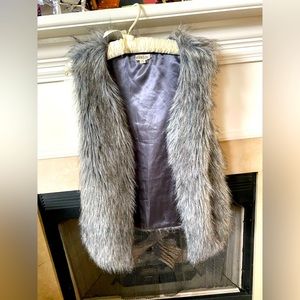 Faux fur vest